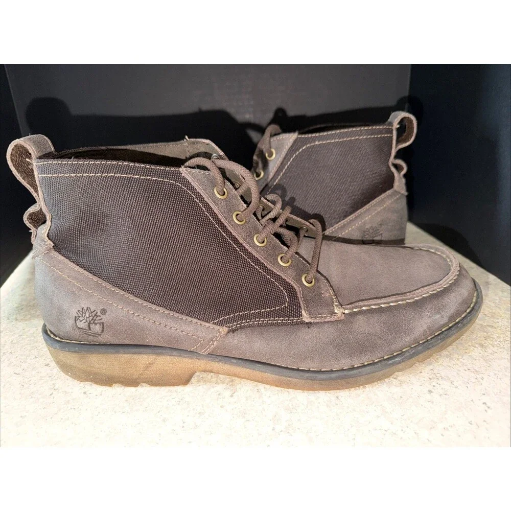 Timberland Men's Escape Brown Chukka Leather Boots 5543A Size 11.5